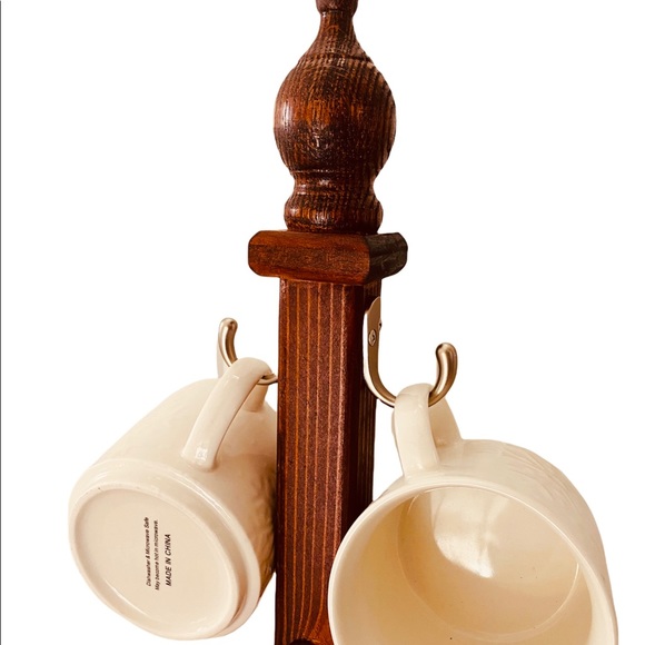 Modern Rustic Coffee Mug Tree | Mug Hanger | Kitchen Decor | - Picture 3 of 7